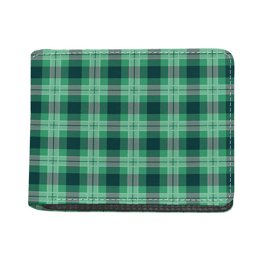 St. Patrick's Day Tartan Print Bifold Wallet