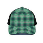 St. Patrick's Day Tartan Print Black Mesh Trucker Cap