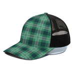 St. Patrick's Day Tartan Print Black Mesh Trucker Cap