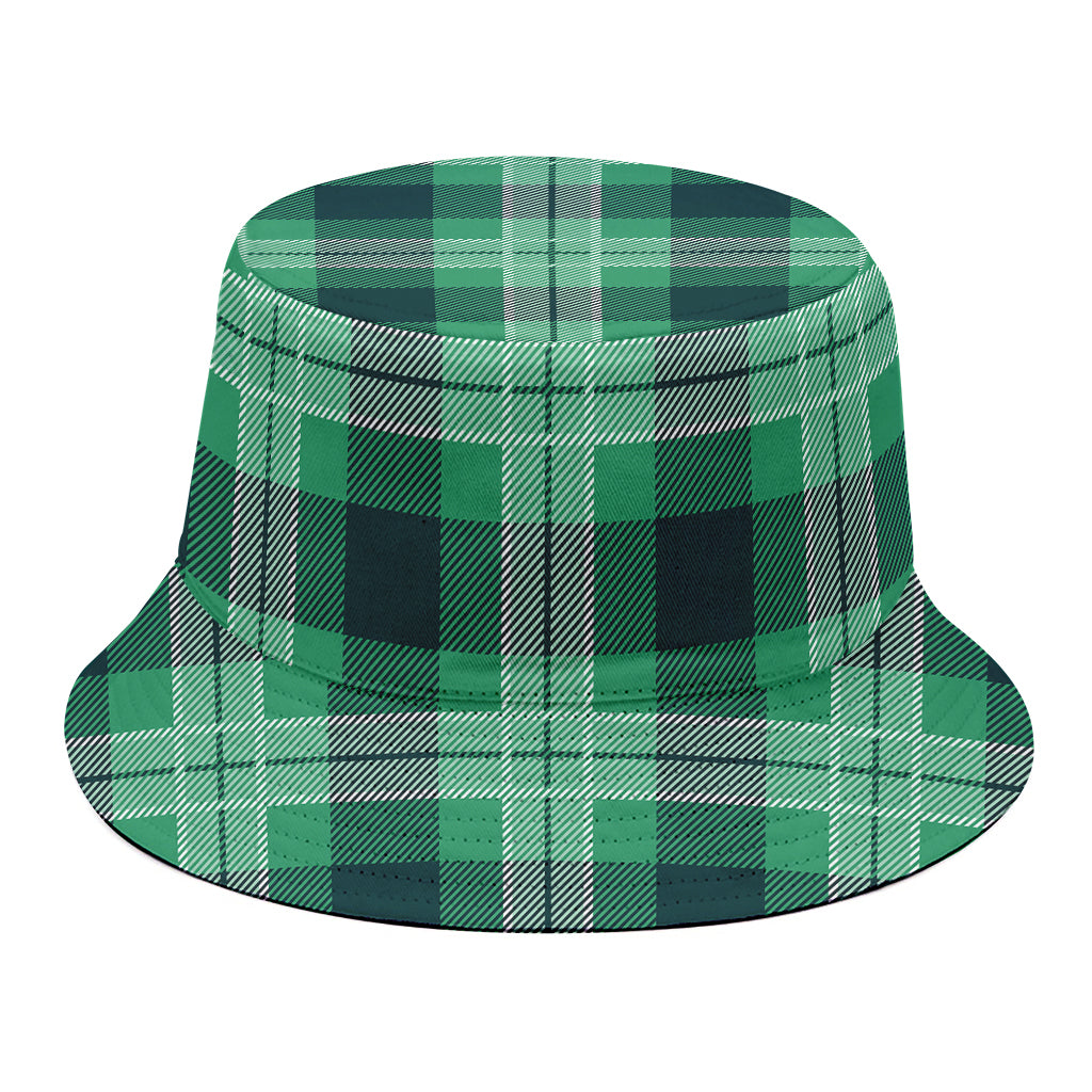 St. Patrick's Day Tartan Print Bucket Hat