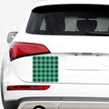St. Patrick's Day Tartan Print Car Sticker