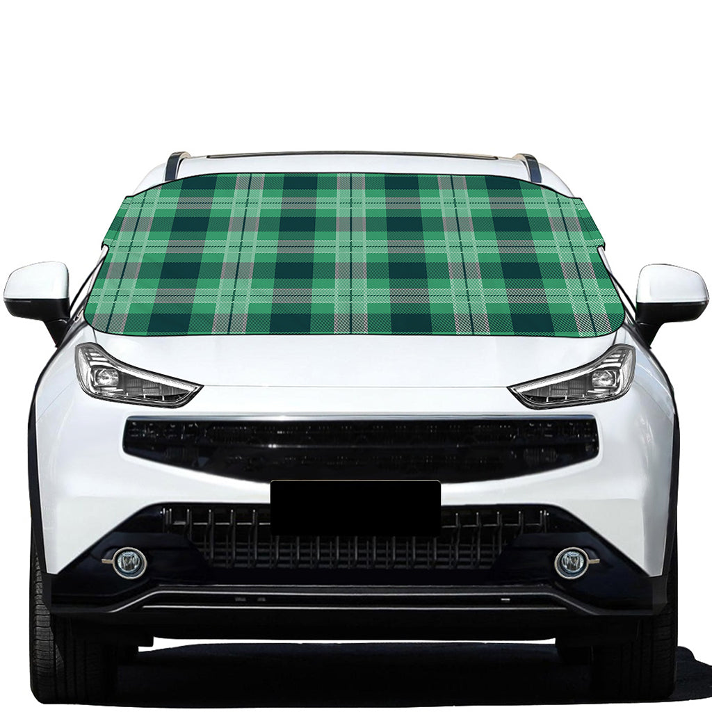 St. Patrick's Day Tartan Print Car Windshield Snow Cover