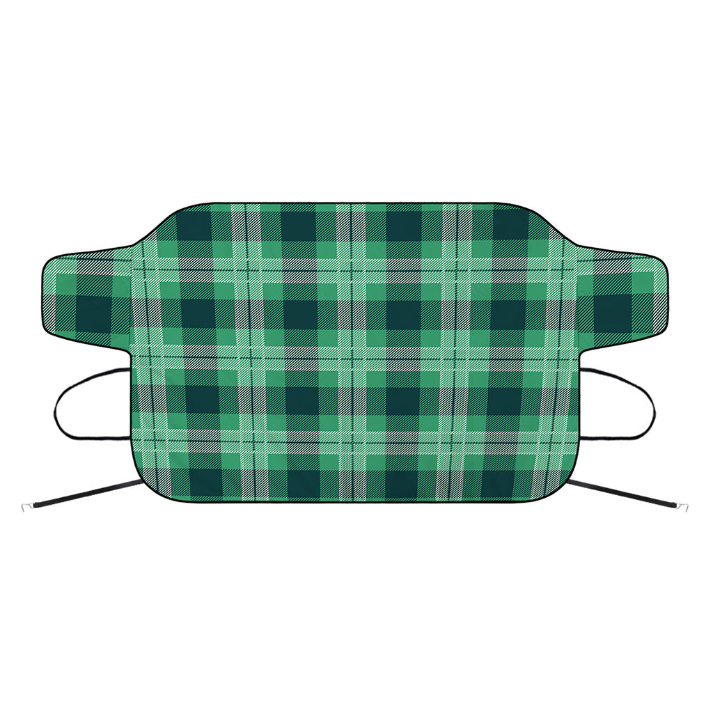 St. Patrick's Day Tartan Print Car Windshield Snow Cover