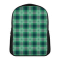 St. Patrick's Day Tartan Print Casual Backpack