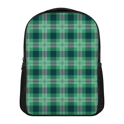 St. Patrick's Day Tartan Print Casual Backpack