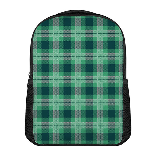 St. Patrick's Day Tartan Print Casual Backpack