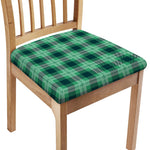 St. Patrick's Day Tartan Print Chair Cushion Cover