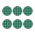 St. Patrick's Day Tartan Print Coaster Set