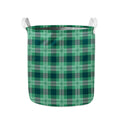 St. Patrick's Day Tartan Print Collapsible Laundry Basket