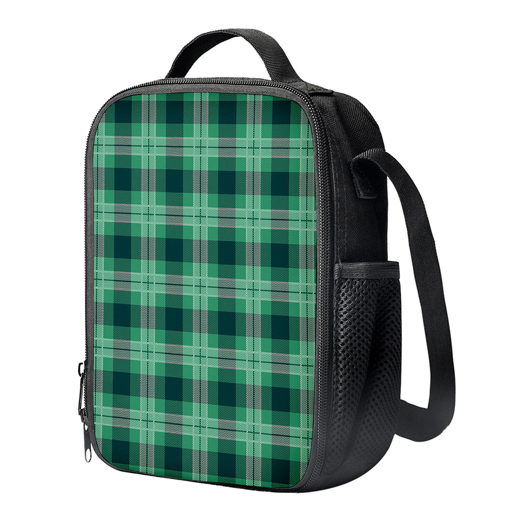 St. Patrick's Day Tartan Print Crossbody Lunch Bag