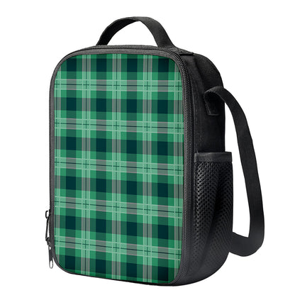 St. Patrick's Day Tartan Print Crossbody Lunch Bag