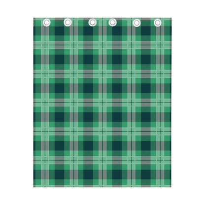 St. Patrick's Day Tartan Print Curtain