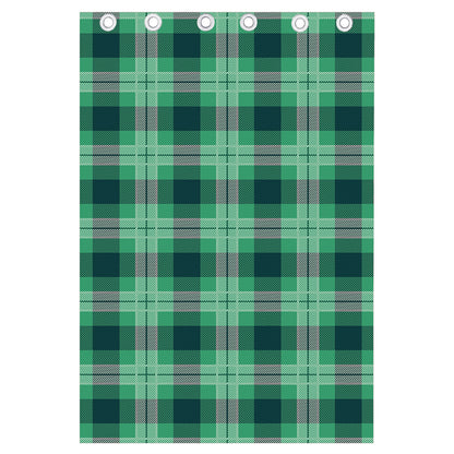 St. Patrick's Day Tartan Print Curtain
