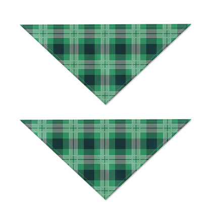 St. Patrick's Day Tartan Print Dog Bandana