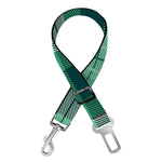 St. Patrick's Day Tartan Print Dog Seat Belt