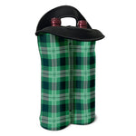 St. Patrick's Day Tartan Print Double Neoprene Wine Tote