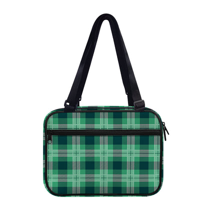 St. Patrick's Day Tartan Print Double Strap Bible Bag