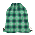 St. Patrick's Day Tartan Print Drawstring Bag