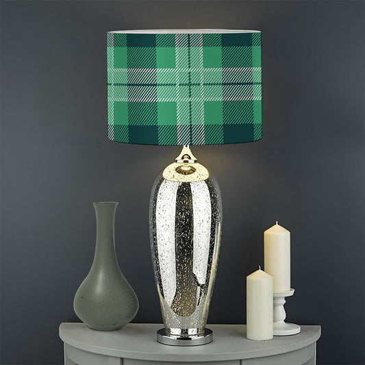 St. Patrick's Day Tartan Print Drum Lamp Shade