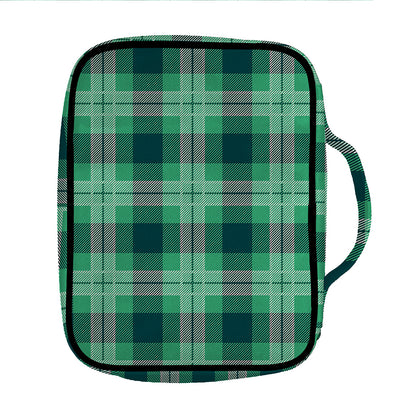 St. Patrick's Day Tartan Print Front Pocket Bible Bag