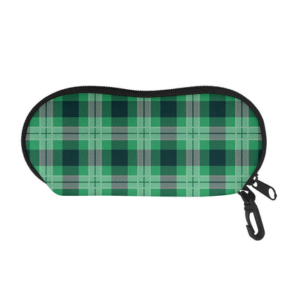 St. Patrick's Day Tartan Print Glasses Case