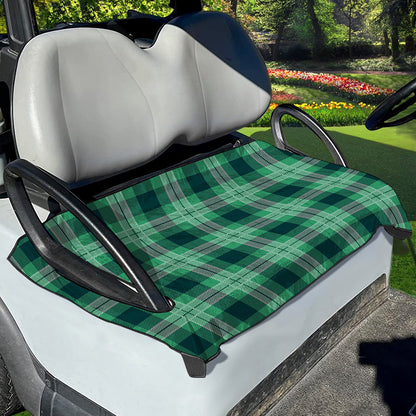 St. Patrick's Day Tartan Print Golf Cart Seat Cover