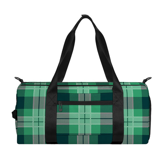 St. Patrick's Day Tartan Print Gym Bag