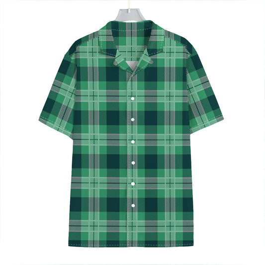 St. Patrick's Day Tartan Print Hawaiian Shirt