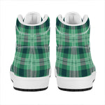 St. Patrick's Day Tartan Print High Top Leather Sneakers