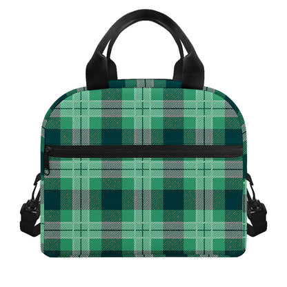 St. Patrick's Day Tartan Print Insulated Lunch Bag