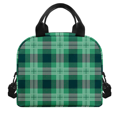 St. Patrick's Day Tartan Print Insulated Lunch Bag