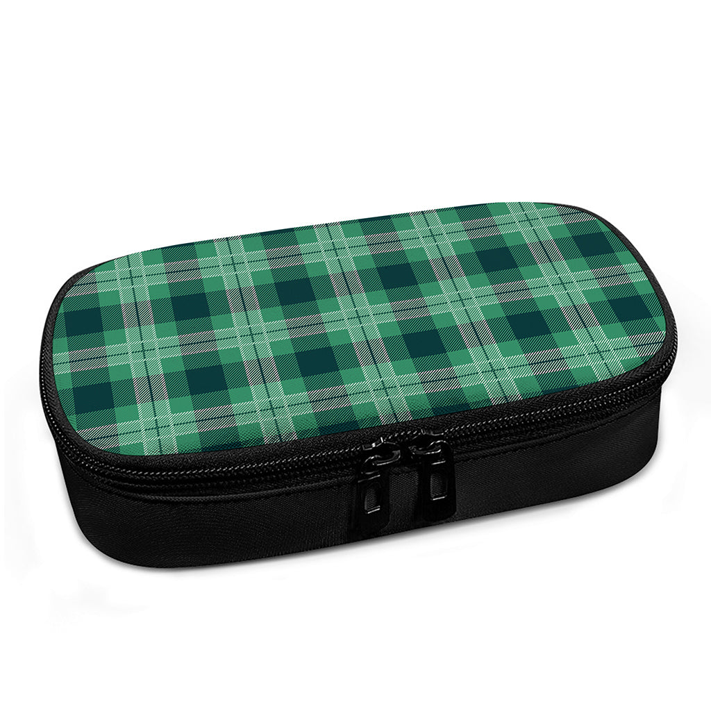 St. Patrick's Day Tartan Print Insulin Cooler Travel Case