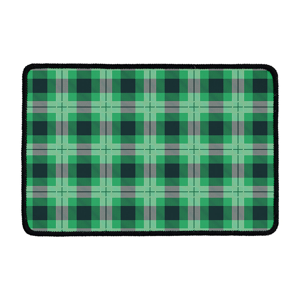 St. Patrick's Day Tartan Print Kitchen Mat