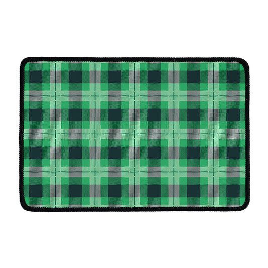 St. Patrick's Day Tartan Print Kitchen Mat