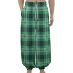 St. Patrick's Day Tartan Print Lantern Pants
