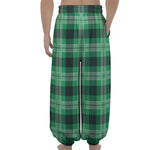 St. Patrick's Day Tartan Print Lantern Pants