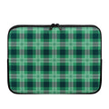 St. Patrick's Day Tartan Print Laptop Sleeve