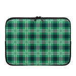 St. Patrick's Day Tartan Print Laptop Sleeve