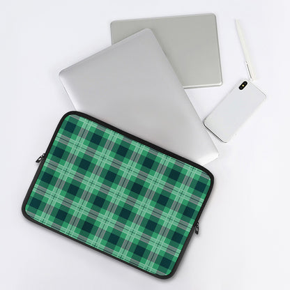 St. Patrick's Day Tartan Print Laptop Sleeve