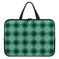 St. Patrick's Day Tartan Print Laptop Sleeve With Handle
