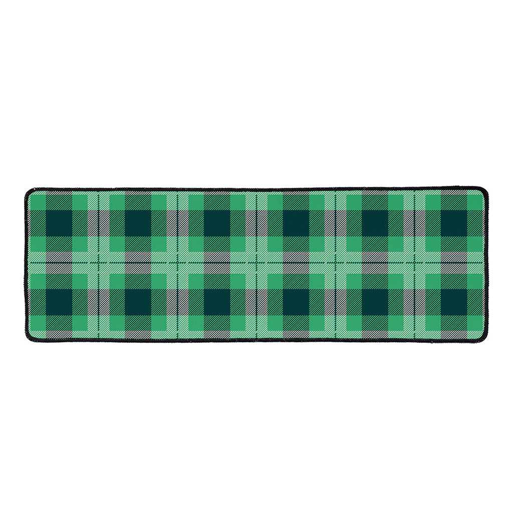 St. Patrick's Day Tartan Print Long Kitchen Mat