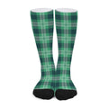 St. Patrick's Day Tartan Print Long Socks