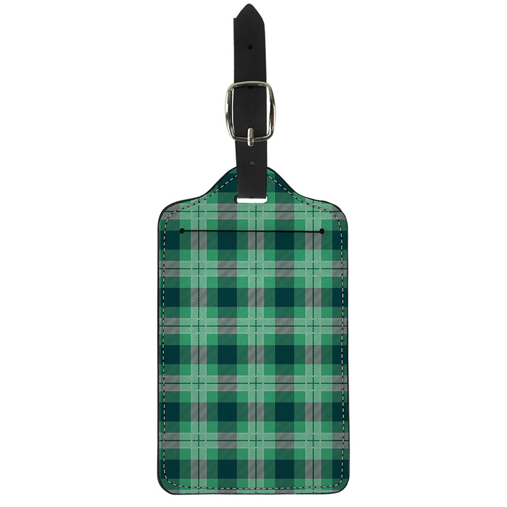 St. Patrick's Day Tartan Print Luggage Tag