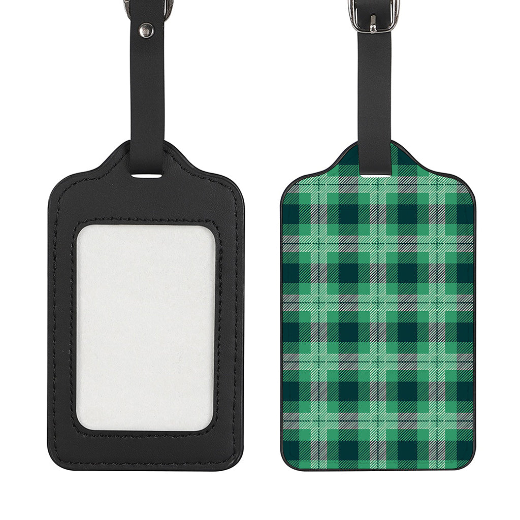 St. Patrick's Day Tartan Print Luggage Tag