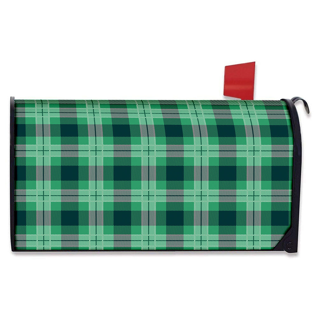 St. Patrick's Day Tartan Print Mailbox Cover