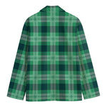 St. Patrick's Day Tartan Print Men's Blazer