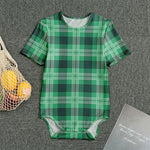 St. Patrick's Day Tartan Print Men's Bodysuit