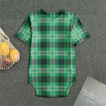 St. Patrick's Day Tartan Print Men's Bodysuit