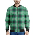 St. Patrick's Day Tartan Print Men's Bomber Jacket