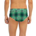 St. Patrick's Day Tartan Print Men's Briefs